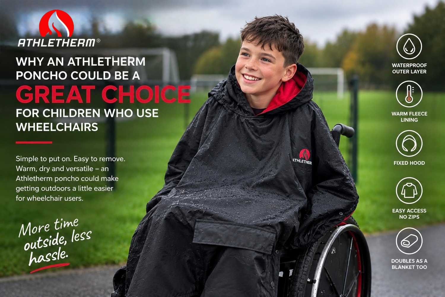 Why an Athletherm Poncho Could Be a Great Choice for Children Who Use Wheelchairs